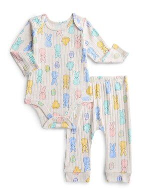 NWT - PEEPS 2 pc Long Sleeve Easter Themed Pant Set